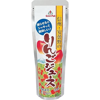 【シャーベット】 ゴールドパック 信州・安曇野のりんごジュース 80g ×20本 【産地限定】