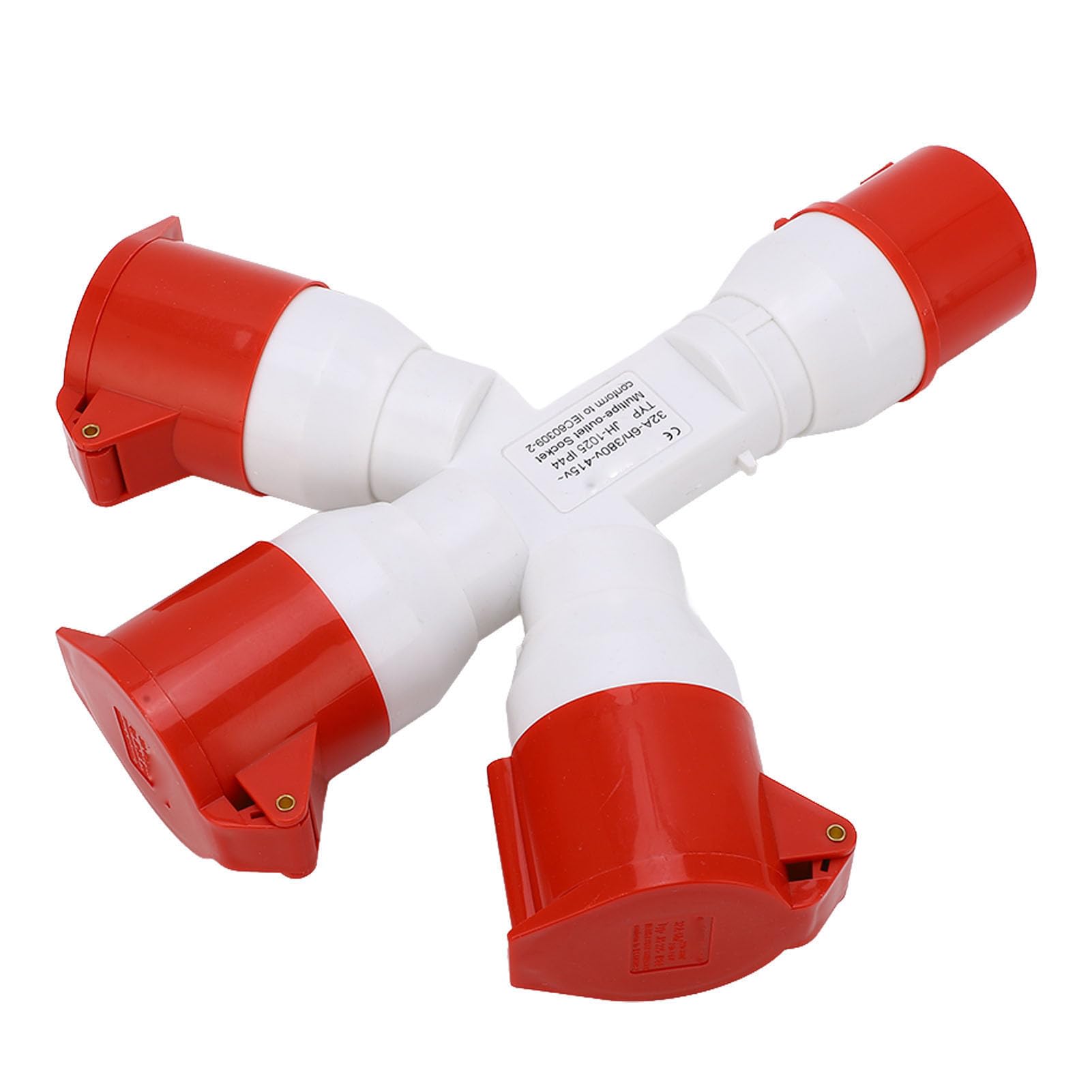 Spina Impermeabile Industriale Multifunzionale 1 Ingresso 3 Uscite Spina Industriale a 5 Pin Spina Industriale 3P+N+E 380‑415V 32A