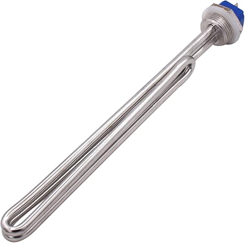 Miniatura 3 de DERNORD Elemento calentador de agua plegable atornillado de 2500W 208V - baja densidad de vatios