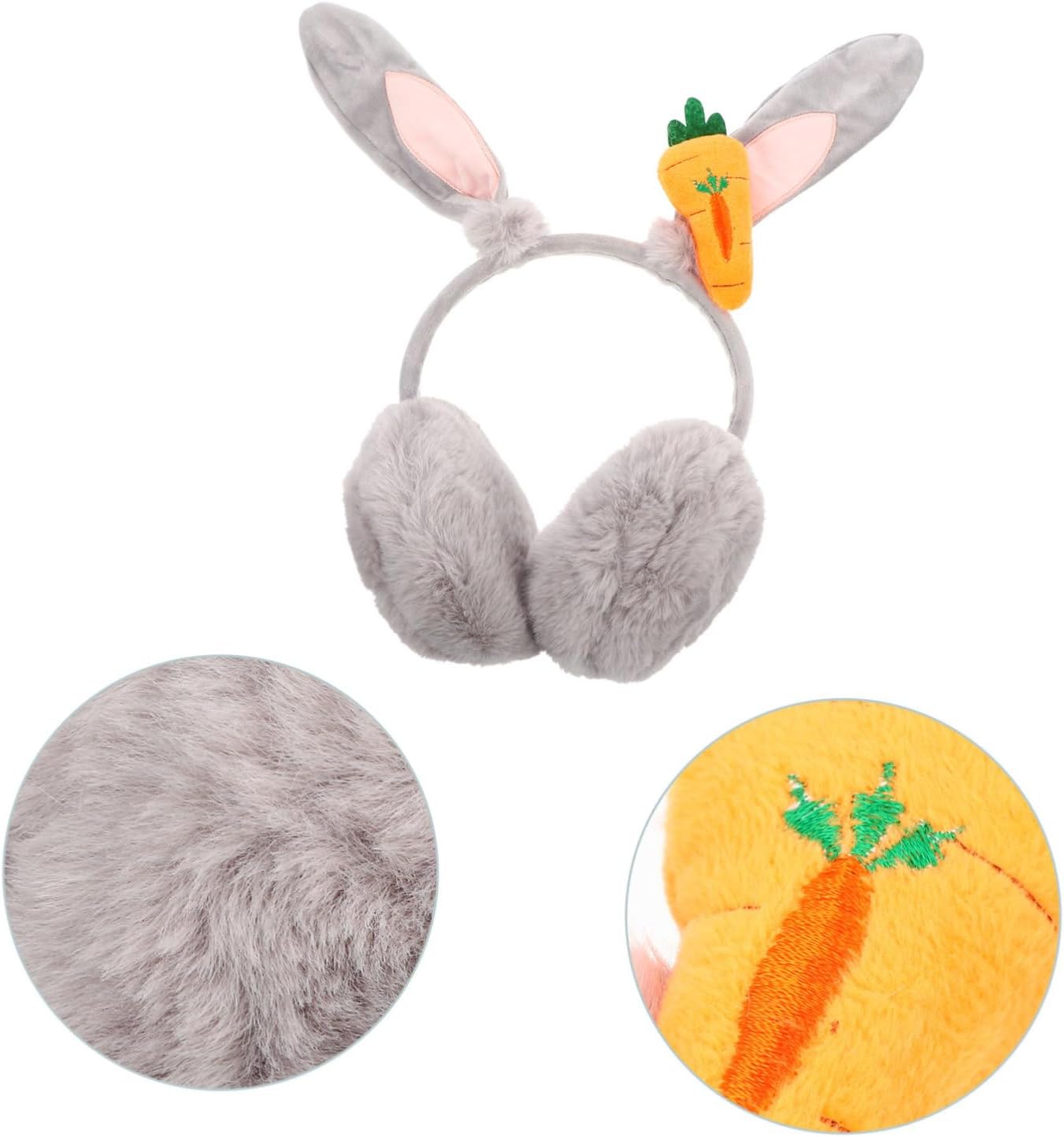 Adorable Rabbit Ear Warmers Earmuffs for Winter Soft Comfortable Ear Protection for Outdoor Activities