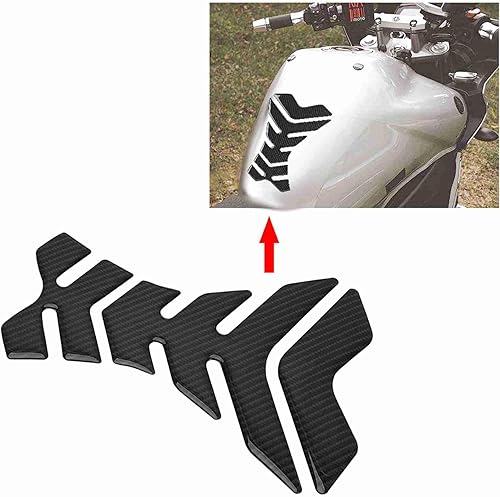 Miniatura 6 de Etiqueta engomada de la motocicleta del protector de fibra de carbono, protector universal 3D de la almohadilla del combustible del aceite de la