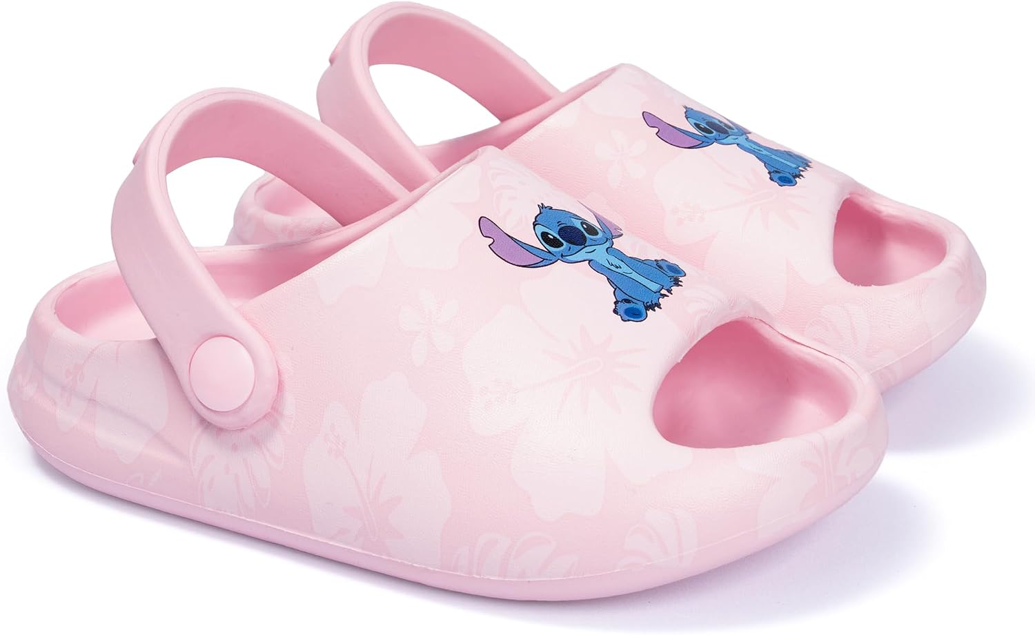 Disney Stitch Water Shoes for Toddlers Girls - Open Toe Clogs, True Sizing, Durable, Lightweight & Breathable Design