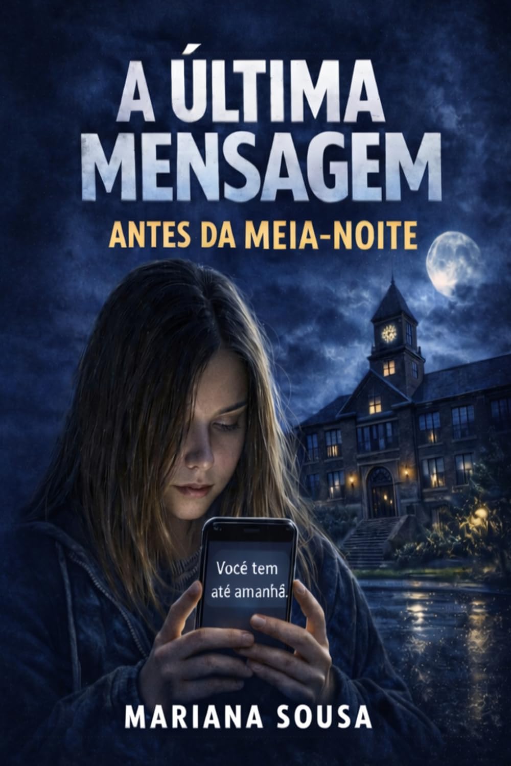 A Última Mensagem Antes da Meia-Noite: Um thriller juvenil sobre segredos, escolhas e mensagens que podem destruir vidas.