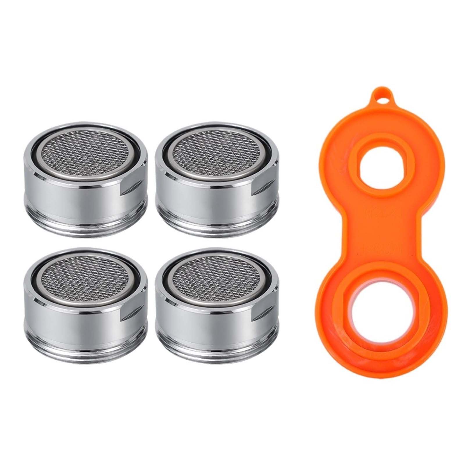 1-4 Pezzi Aeratore per Rubinetto a Risparmio idrico Filtro sostituibile Ugello Misto Gorgogliatore Filtro per Rubinetto da Cucina Bocca per Parti del Bagno Installazione
