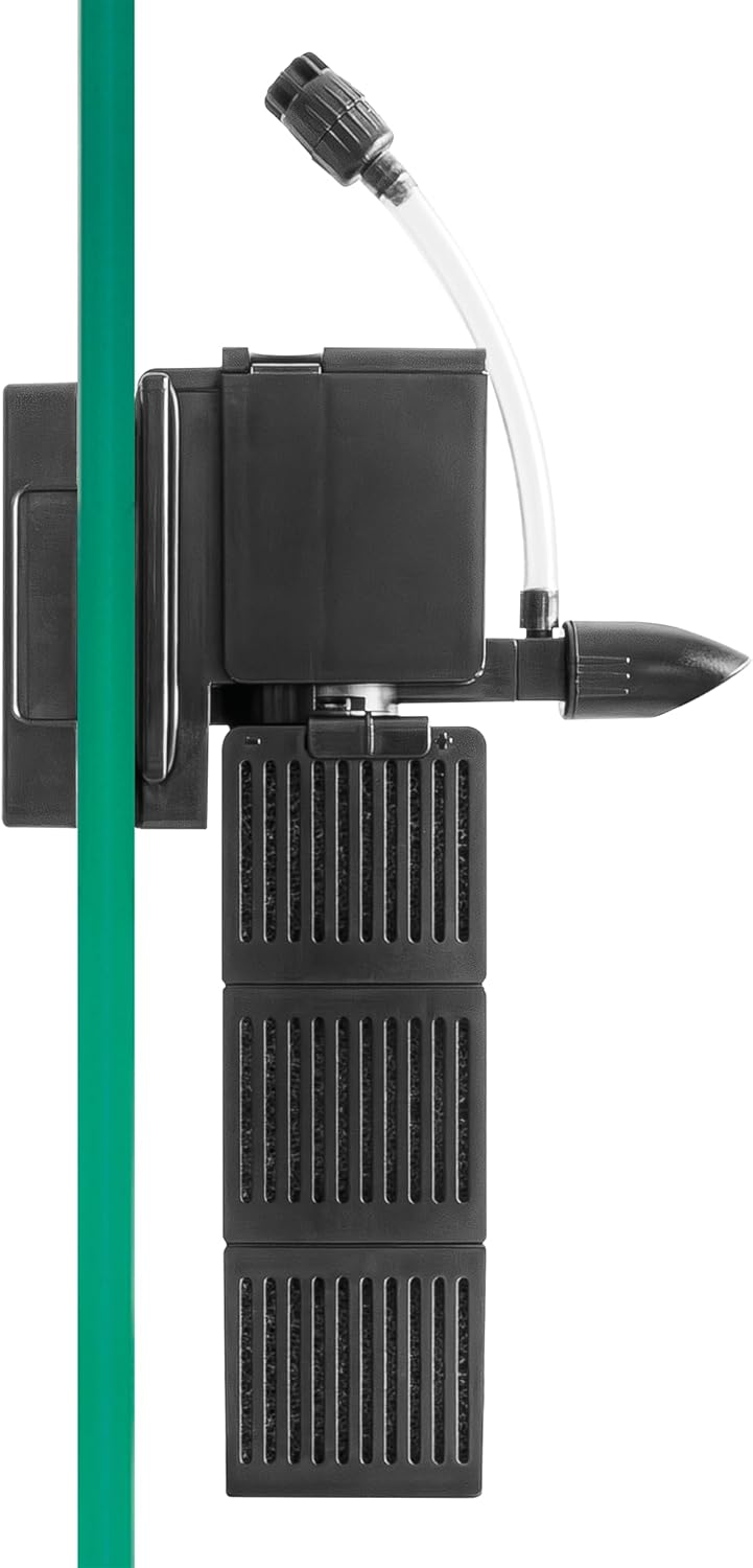 Sicce Shark Pro Nano 250 Internal 65 GPH Aquarium Power Filter up to 13 Gallon Aquariums | Quiet Spray Bar Mini Fish Turtle Pond Tank