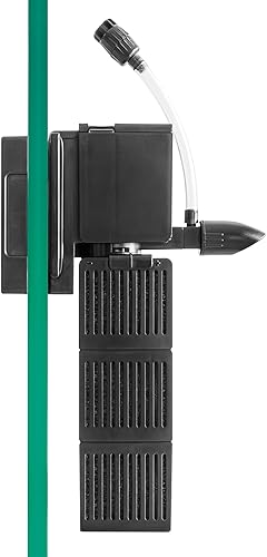 Miniatura 7 de Sicce Shark Pro Nano 250 - Filtro interno de energía para acuarios de 65 GPH de hasta 13 galones  Barra de pulverización silenciosa, mini tanque de