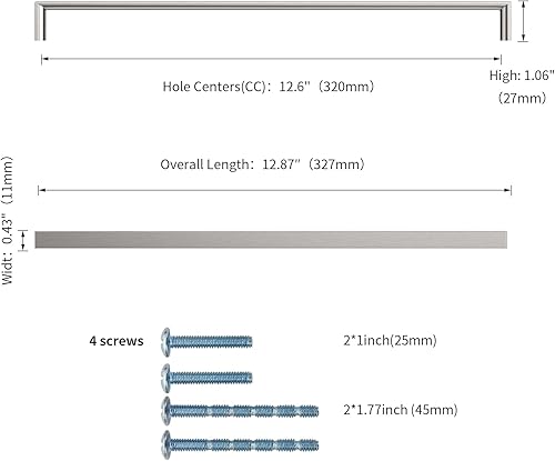 Miniatura 8 de KNOKLOCK Paquete de 10 tiradores cuadrados de gabinete de 5 pulgadas (5.039 in) de bronce champán, manijas de gabinete de cocina, tiradores dorados