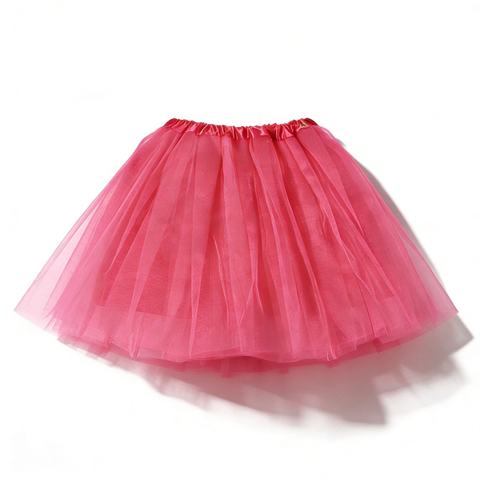 Pryon Women's Rose Tutu Skirts For ,Adult Puffy Tulle Skirts With Lining,Sparkly Fairy Ballerina Short Tutu Skirts Poofy Ballet Dance,For Girls Kids Halloween Party Cosplay Dress-Up Costume