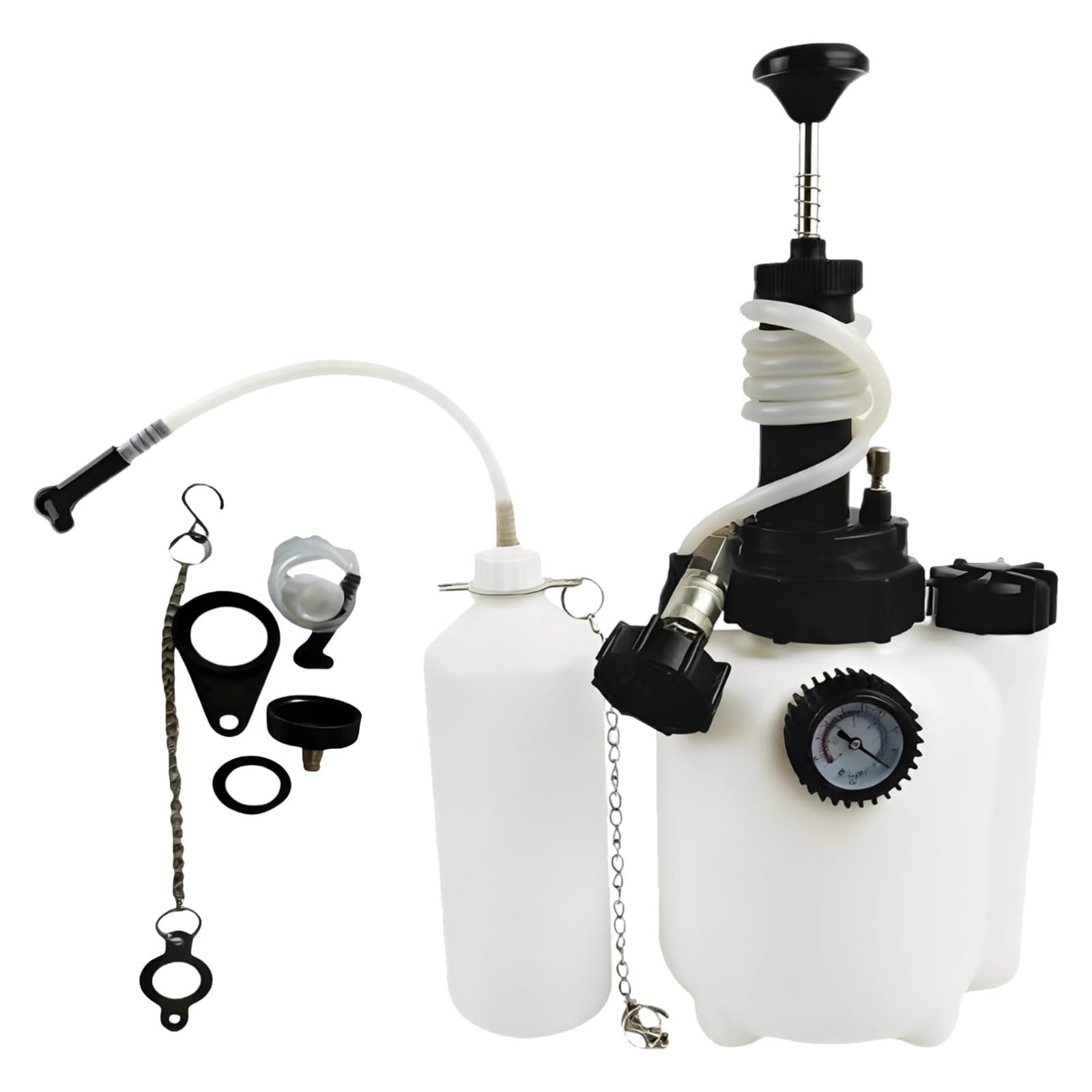 0,79 Gal (3L) zestaw do odpowietrzania hamulca, ręczny odpowietrznik hamulca ze złączem E20 (45 mm) do wymiany oleju hamulcowego/przekładniowego