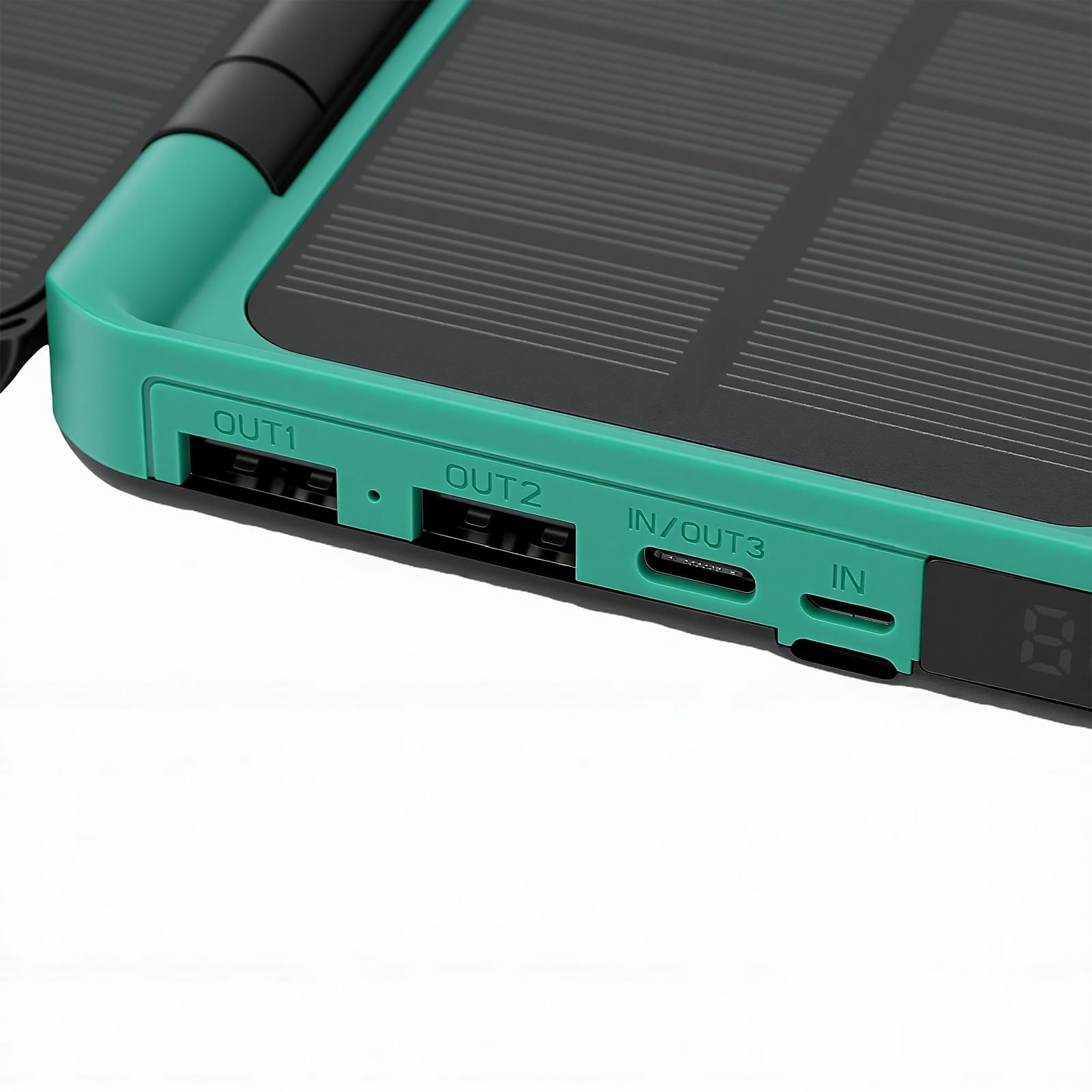 Focket Solar Power Bank, capacità 10000mAh 3 Pannelli Solari Pieghevoli