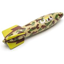 Underwater Toy Torpedo Rocket Summer Camouflage Design 10"