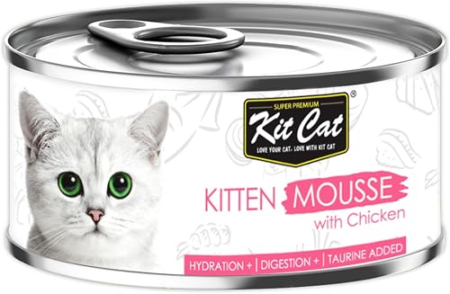 Kit Cat Kitten Mousse with Chicken Cat Wet Food 80 g