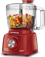 MONDIAL Mini Processador Turbo Pratic, Vermelho, 300W, 110V - MP-16-R