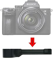 Vista 6 de Empuñadura de metal Quick Release QR Plate para Sony A7III A7RIII A7R3 A7M3 A9 Arca Swiss Compatible