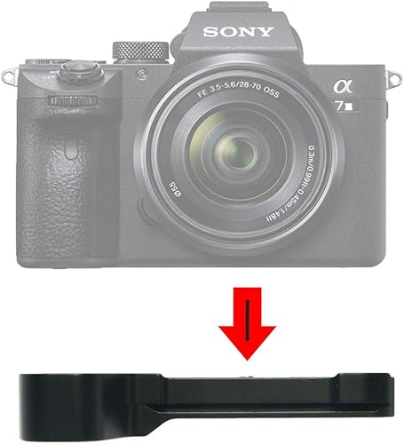 Miniatura 6 de Empuñadura de metal Quick Release QR Plate para Sony A7III A7RIII A7R3 A7M3 A9 Arca Swiss Compatible