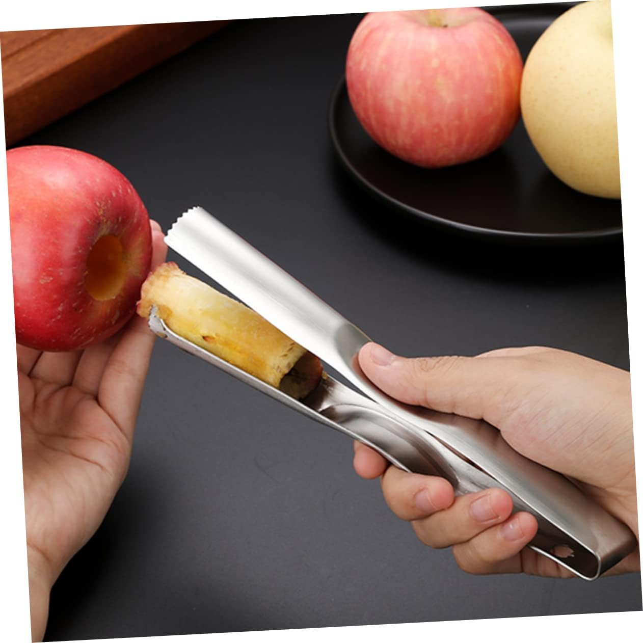 3pcs Stainless Steel Core Remover Fruit Pitter Easy to Use Kitchen Gadget Remover Opener for Home Shop