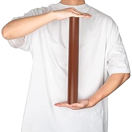 RUSPEPA Chocolate Brown Wrapping Paper Solid Color - Mini Roll - for Christmas, Wedding, Birthday, Shower, Congrats, and Holiday - 17 Inches X 32.8 Feet