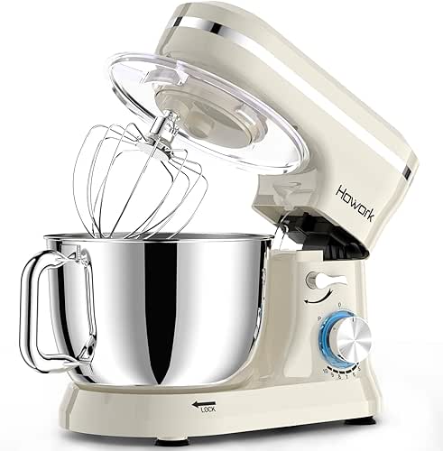 HOWORK Electric Stand Mixer,10+p Speeds Kitchen Mixer With 6.5QT Stainless