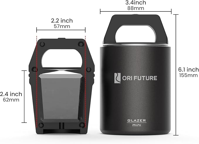GLAZER mini, molde de cubos de hielo transparente para whiskey miniatura 3