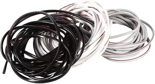 Miniatura 6 de Tira de goma para preservar arañazos para puerta de automóvil, tapón de borde negro, cubierta de tira negra, protectores de parachoques internos de