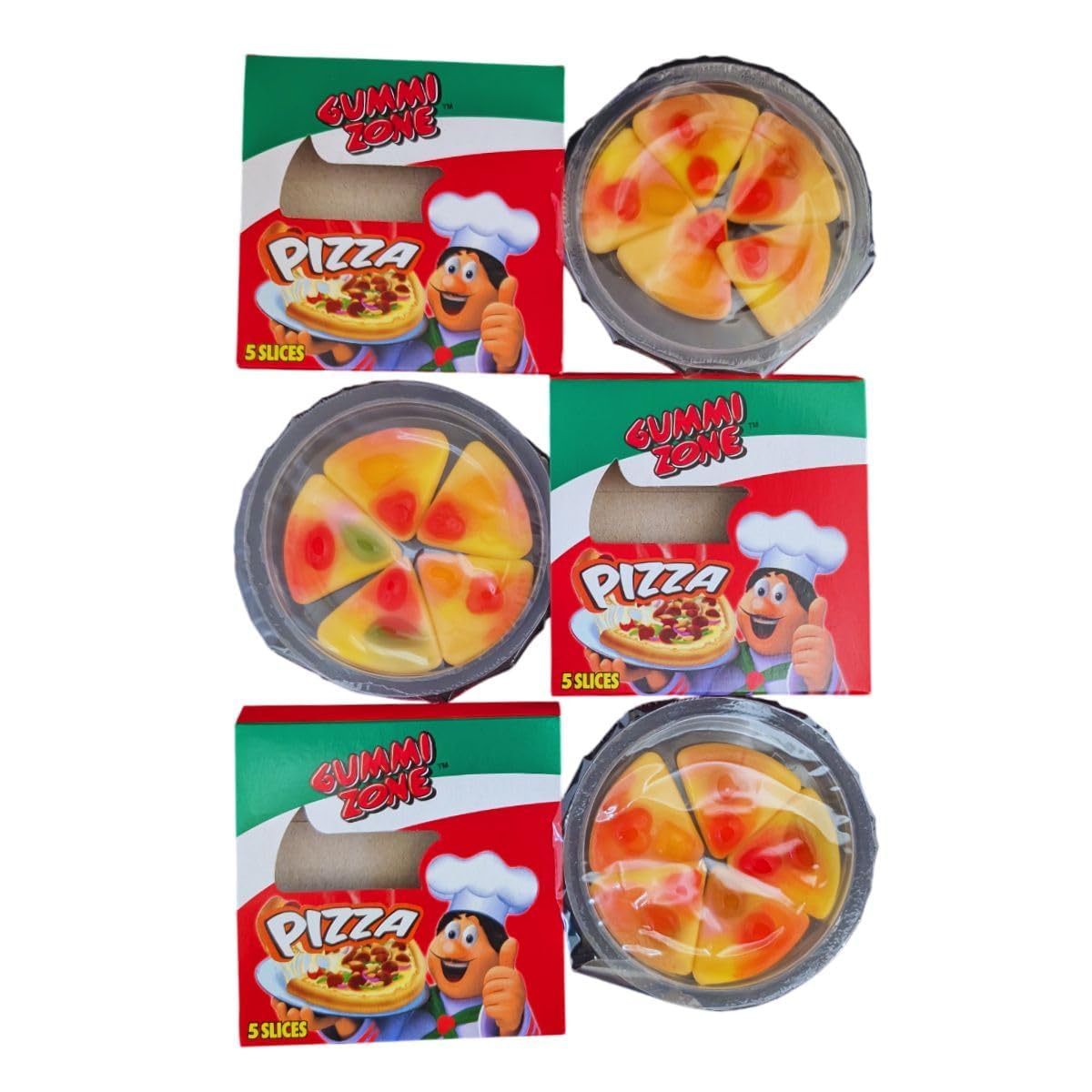 Happy Birthday Leckerli-Box | Gummizone leckere Pizza | lustige & fruchtige Pizza-förmige Gummibärchen (12 Boxen)