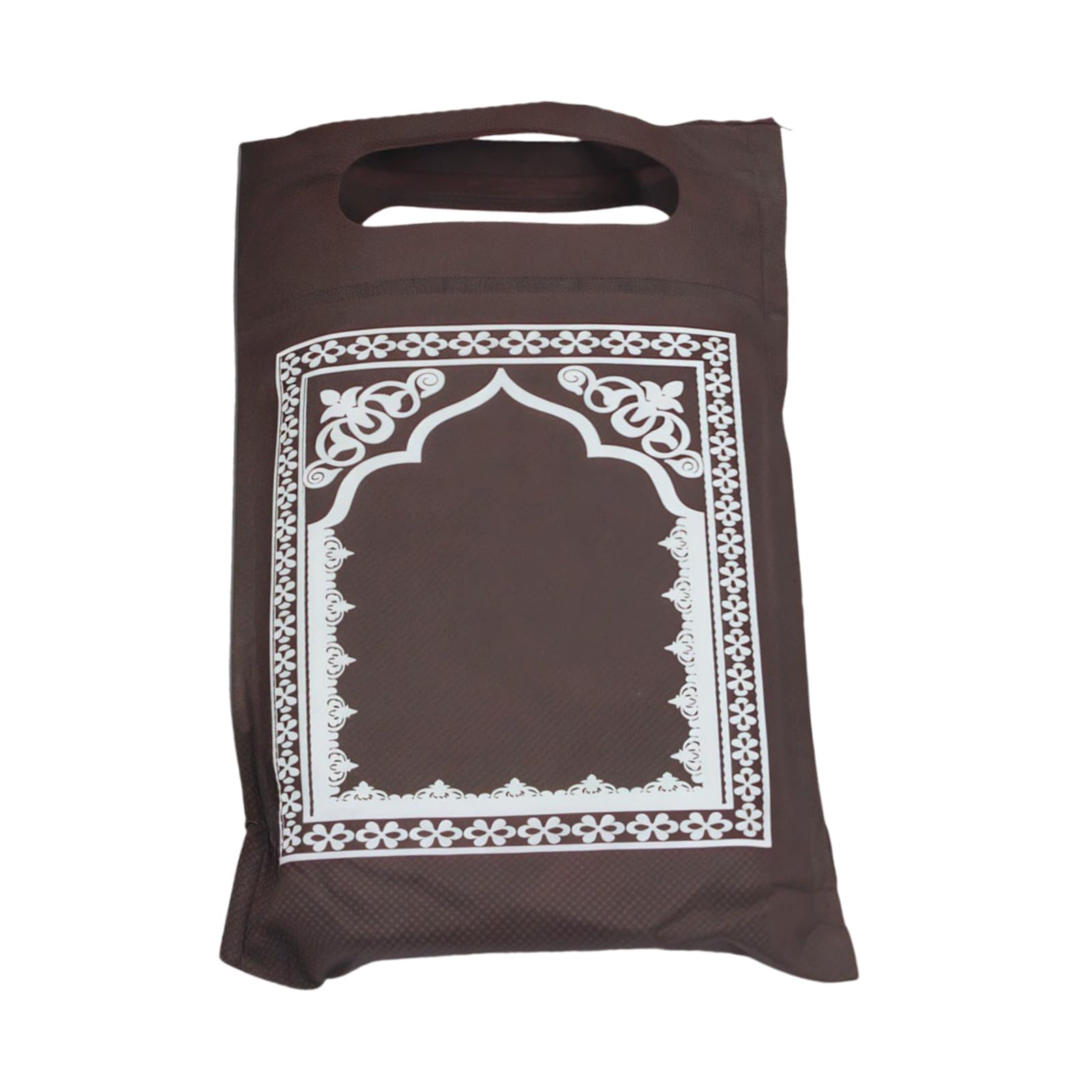 Tsophreniq Pattern Foldable Islamics Prayer Mat Super Soft Texture Nonwoven Fabric with Carrying Bag Ritual Essential Rug Muslims Islamics Prayer Rug