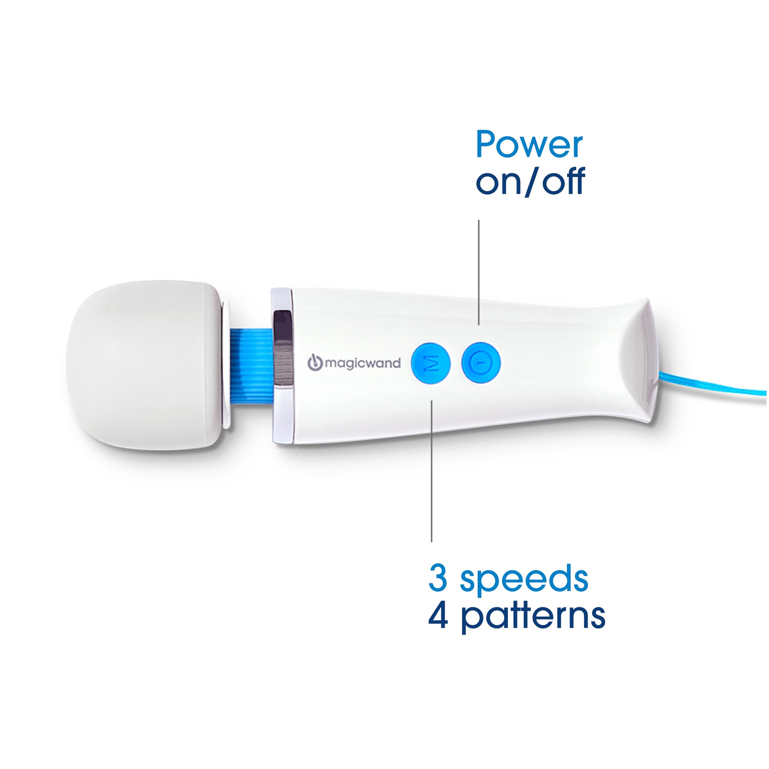 Magic Wand  – 2-Speed Personal Handheld Wand Vibrator & Massager for Women, Men, & Couples – Delivers Targeted, Deep Rumbly Power and Continuous Use – HV-260: Micro