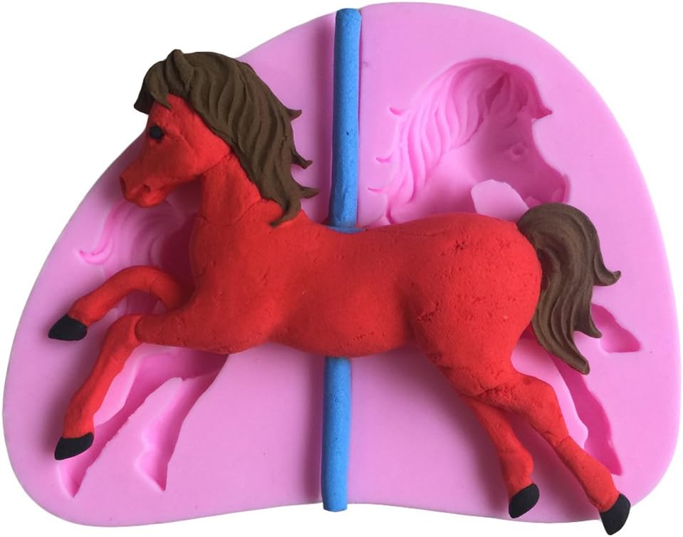 Karen Baking Carousel Shape 3D Silicone Cake Mold For Cake Fondant Decorating by Karen Baking