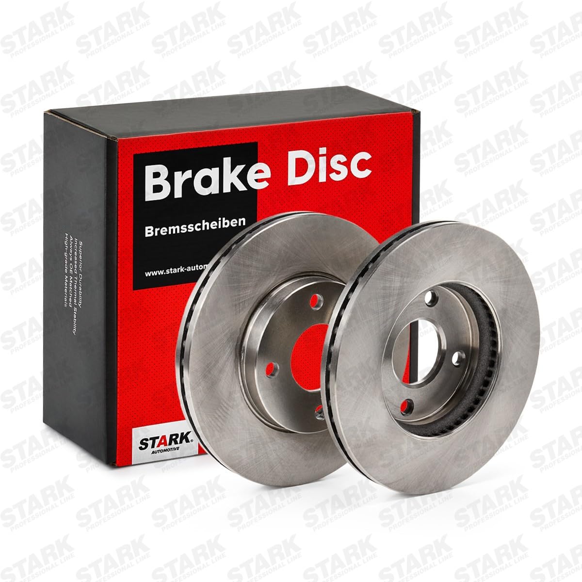 STARK SKBD-0024446 2x Disco freno Anteriore senza viti/bulloni Compatibilità con FORD Fiesta Mk7 Hatchback