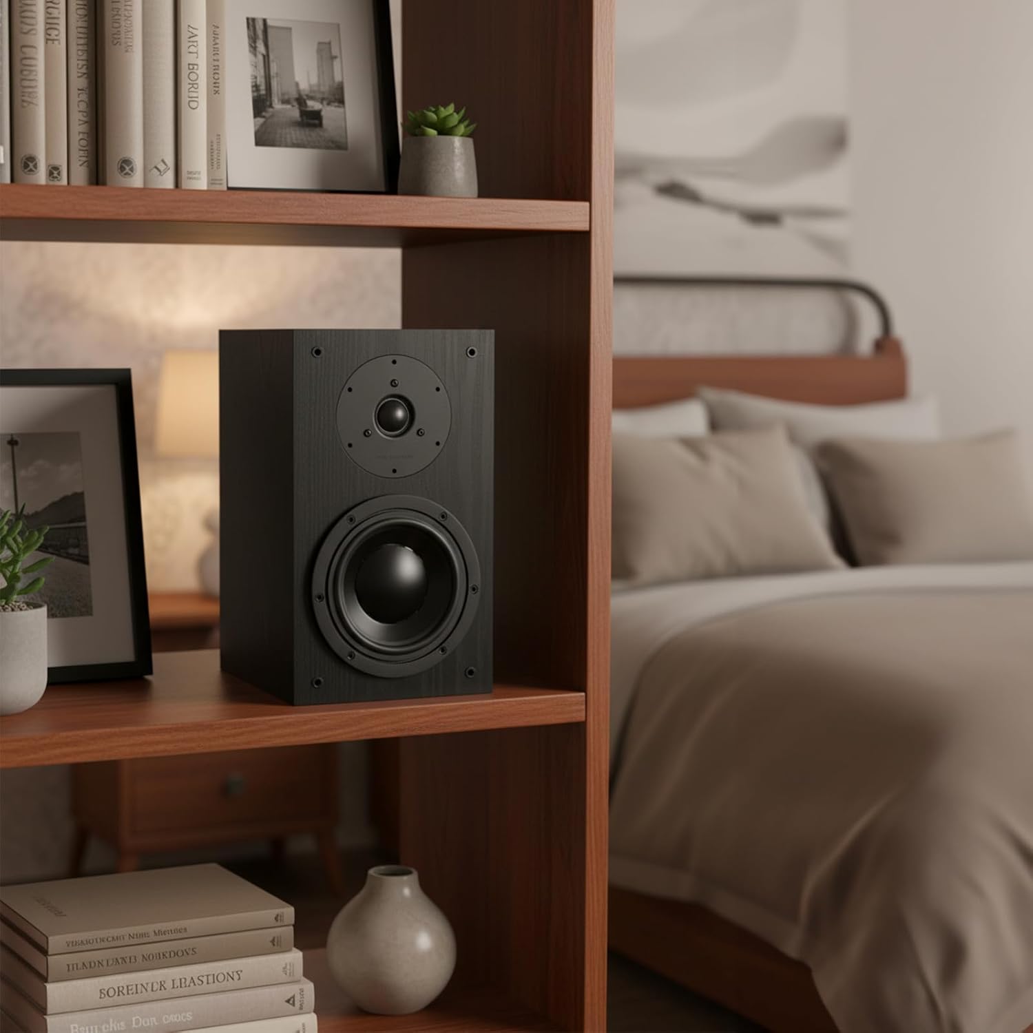 HiVi-Swans 2 Way Passive Bookshelf Speakers Pair - DIY Speaker Kit-Peak Power 120 Watt Bookshelf Speakers for Surrounds or Front