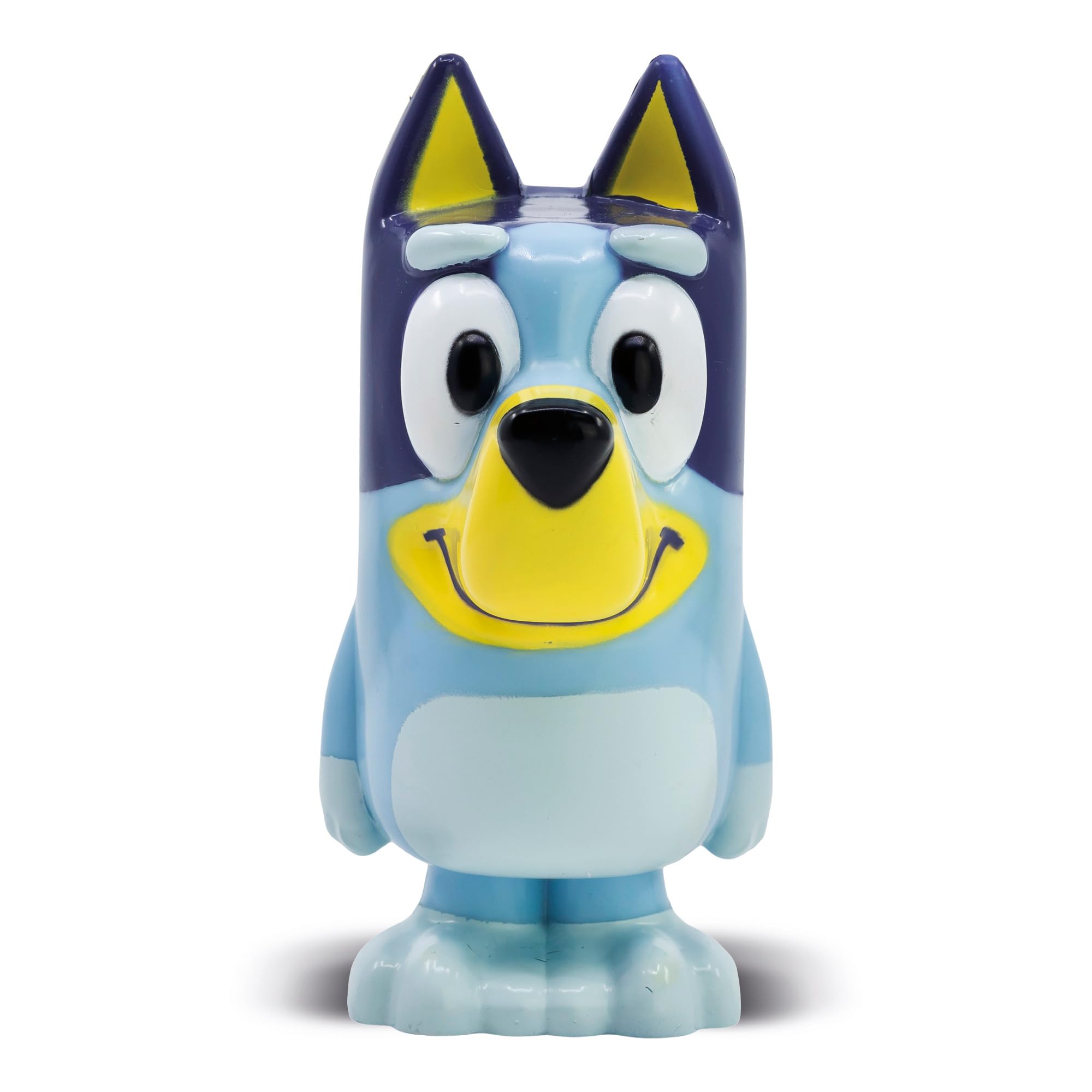 Bluey 3D Character Sipper Bottle 300ml - Kids Plastic Water Cup with Straw - Aesthetic Blue Heeler Topper Pop Up Beaker for Nursery School. Reusable Shatterproof Toddler Drinks Gifts for Boys Girls.