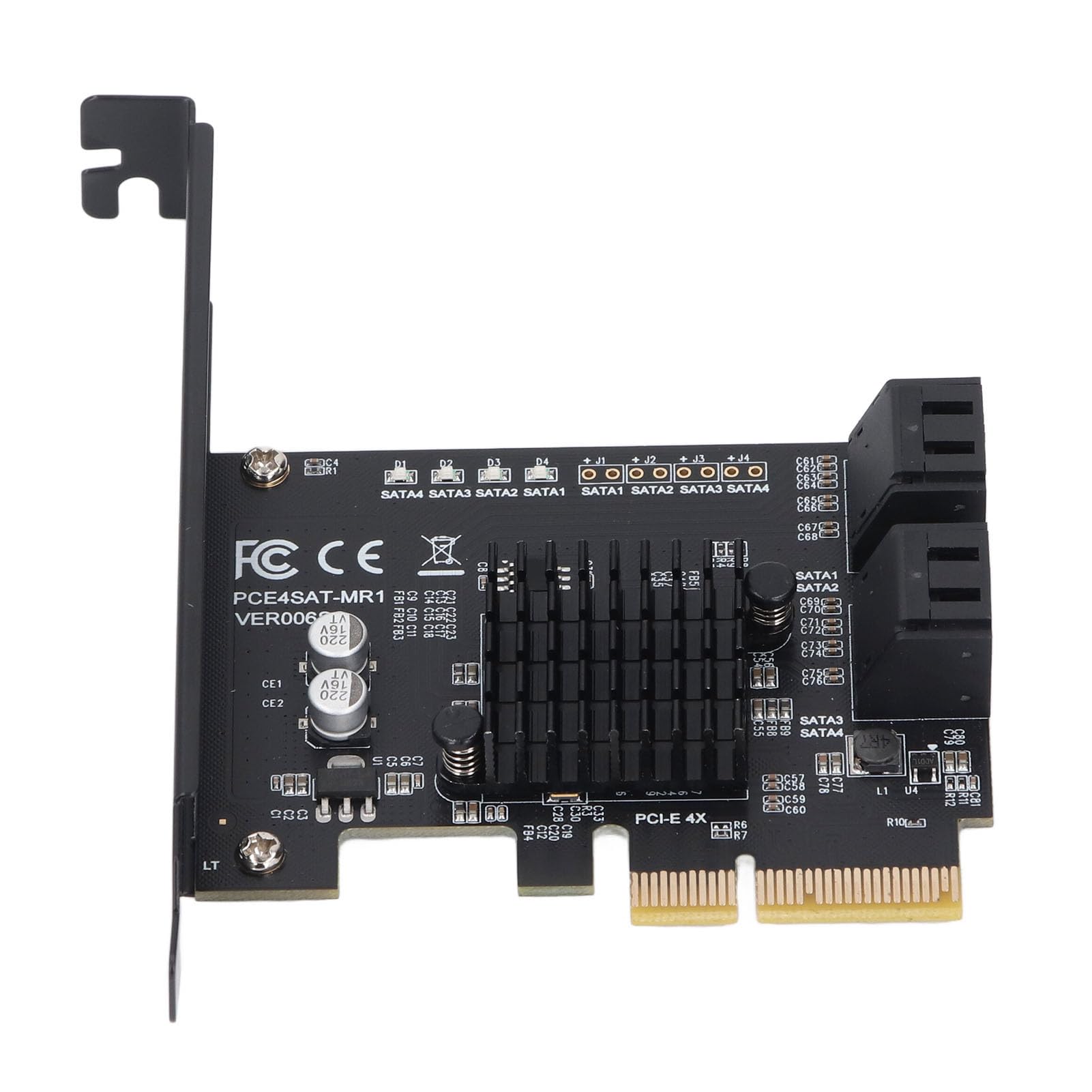 Carte D'extension PCI-E vers Sata3.0, Carte SATA 4 Ports, Adaptateur D'extension 6 Gbit/s, Chipset 88SE9230, Carte RAID IPFS