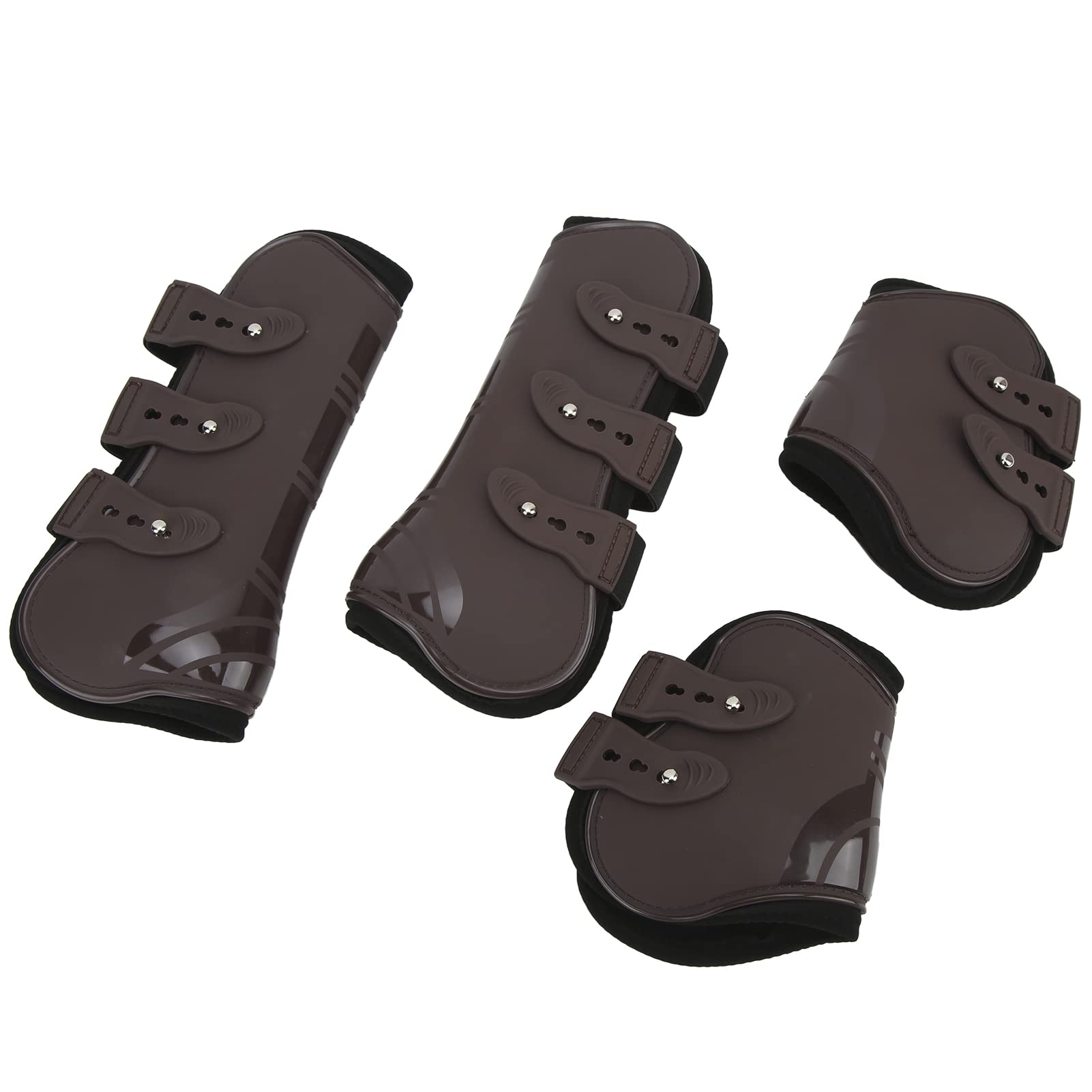 Protezioni per Gamba di Cavallo in Neoprene da 4 Pezzi, Stivali di Protezione Leggeri per Tendini, Adatti per attività Equestri, 2 Anteriori e 2 Posteriori