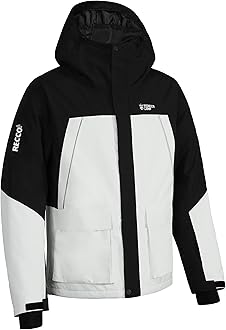 Pioneer Camp Men's Ski Jacket Waterproof Insulated Snowboard Gear Cold Weather Winter Warm Mountain Snow Coat