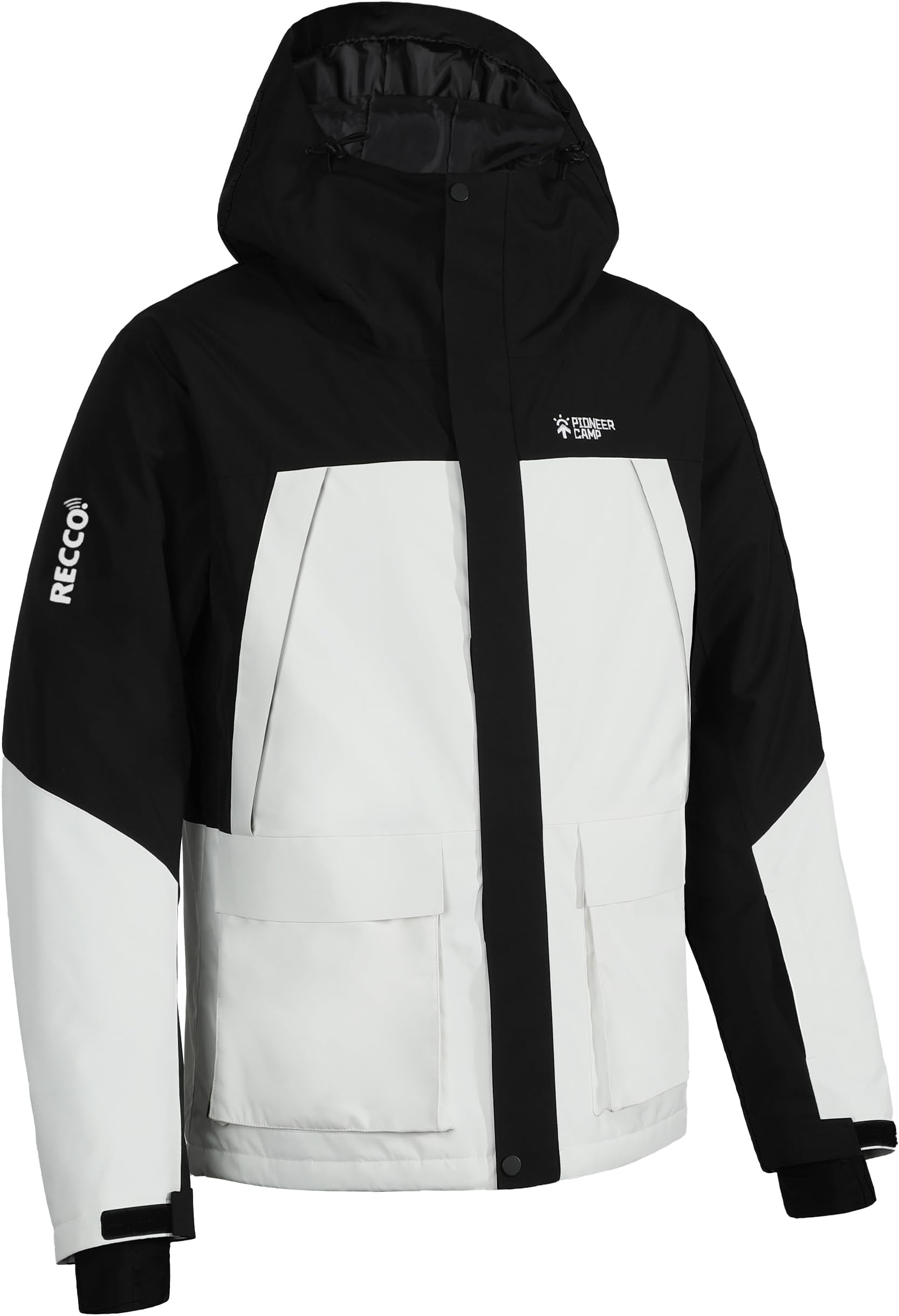 Pioneer Camp Men's Ski Jacket Waterproof Insulated Snowboard Gear Cold Weather Winter Warm Mountain Snow Coat