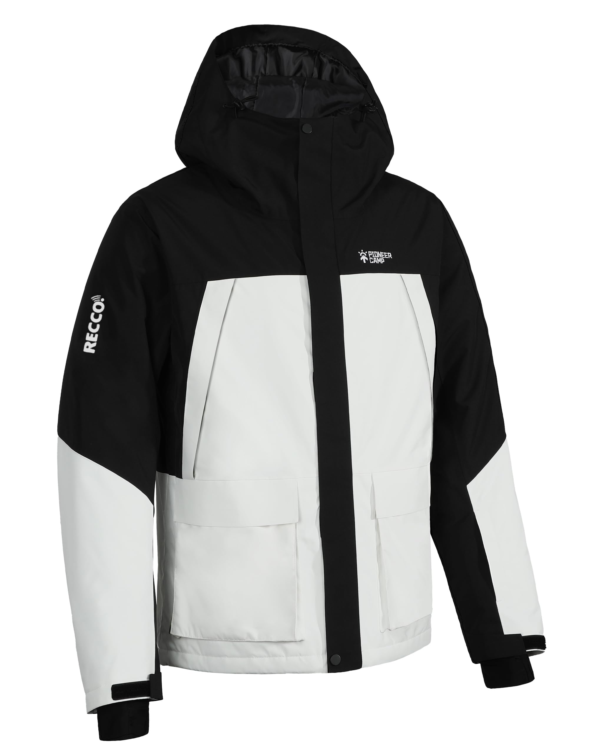 Pioneer Camp Men's Ski Jacket Waterproof Insulated Snowboard Gear Cold Weather Winter Warm Mountain Snow Coat