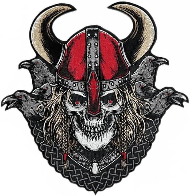 RAVENFIRE WARRIOR Large Back Patch for custom biker vest