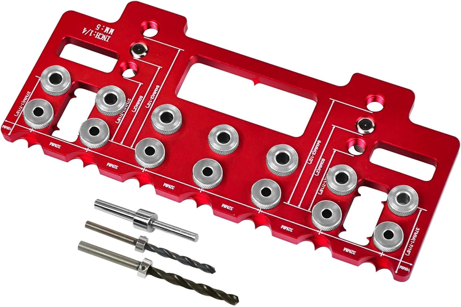 Cabinet Hardware Jig Aluminum Shelf Pin Drilling Templates Woodworking Tool Cabinet Hinges Jig Drill Guide Shelf Pin Drilling Guide