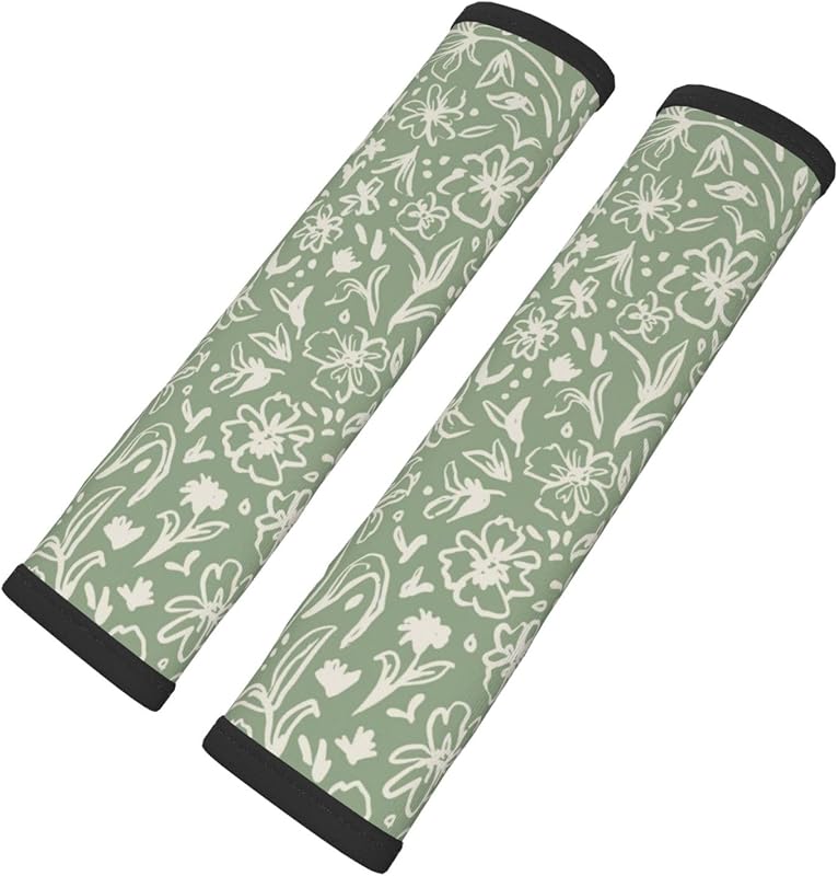 Almofada de Proteção para Cinto de Segurança Twistmyst Verde-sálvia em Neoprene – 2 unidades