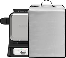 Waffle Maker Dust Cover Pancake iron Covers Heavy Duty Waterproof Heat Resistant Nylon Cover Case for Ninja BW1001 NeverStick PRO Belgian Waffle Maker Electric Griddle Silver