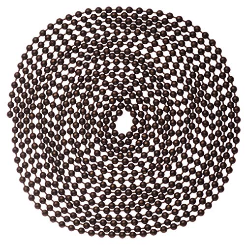 Smotecq Ceiling Fan Pull Chain, 120" Rust Proof Copper 3Mm Beaded Extension Chains With 12 Matching Connectors, Bronze #TOP4