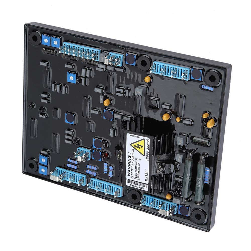 Regolatore di tensione, MX321 AVR Regolatore di tensione automatico con funzione di protezione integrata a bassa velocità, sovraeccitazione, sovratensione, sovracorrente, LAM