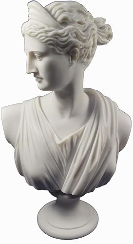 Estia Creations Artemisa Escultura Diana Busto Antigua Diosa griega de la caza Gran Estatua