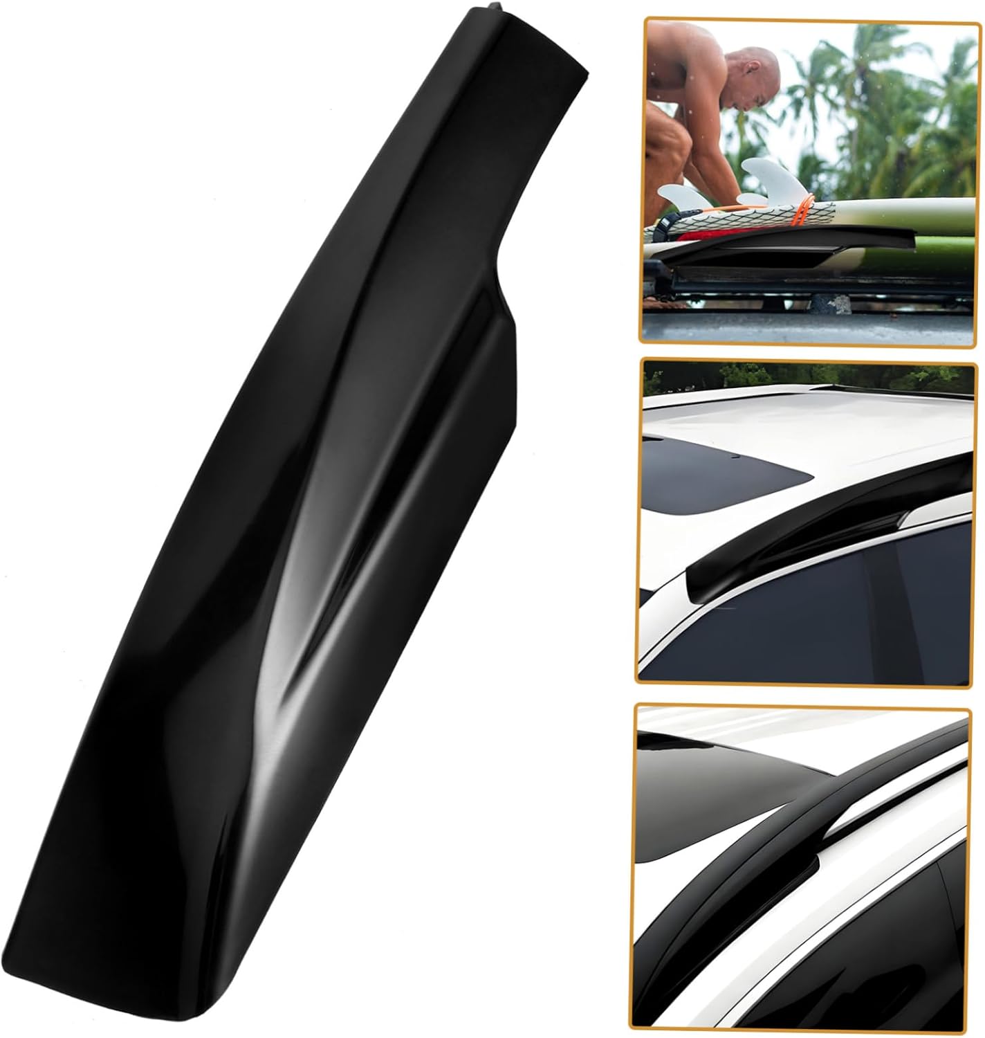 5pcs Car Roof Luggage Bracket Cover Luggage Carrier Rack Cap for Roof Left Front Easy Installation Lightweight Sturdy Design for Secure Cargo Transport