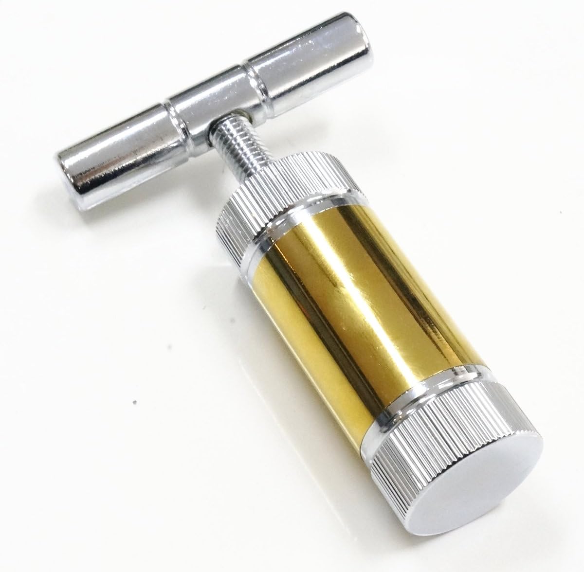 FORMAX®420 T Press 3.5" Tool Pollen T Press Heavy Duty Metal Spice Pollen (Silver with Gold)