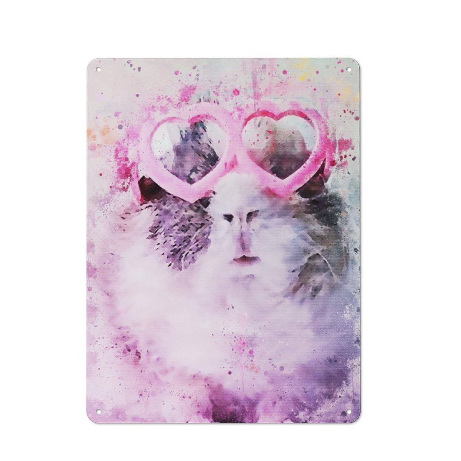 Junmoney Hamster Metal Sign 40X30cm With For Hallway Wall, Rustic Decor, Housewarming Present For People Styling Hallway