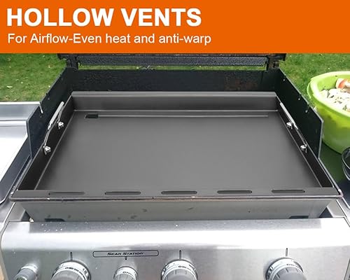Miniatura 6 de Planchas de plancha de tamaño completo para parrillas de gas Weber Genesis 300 Series, accesorios de plancha plana para parrillas de gas Weber