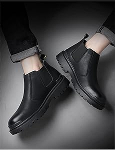 Amazon | [スフォン] サイドゴアブーツ メンズ ビジネスシューズ