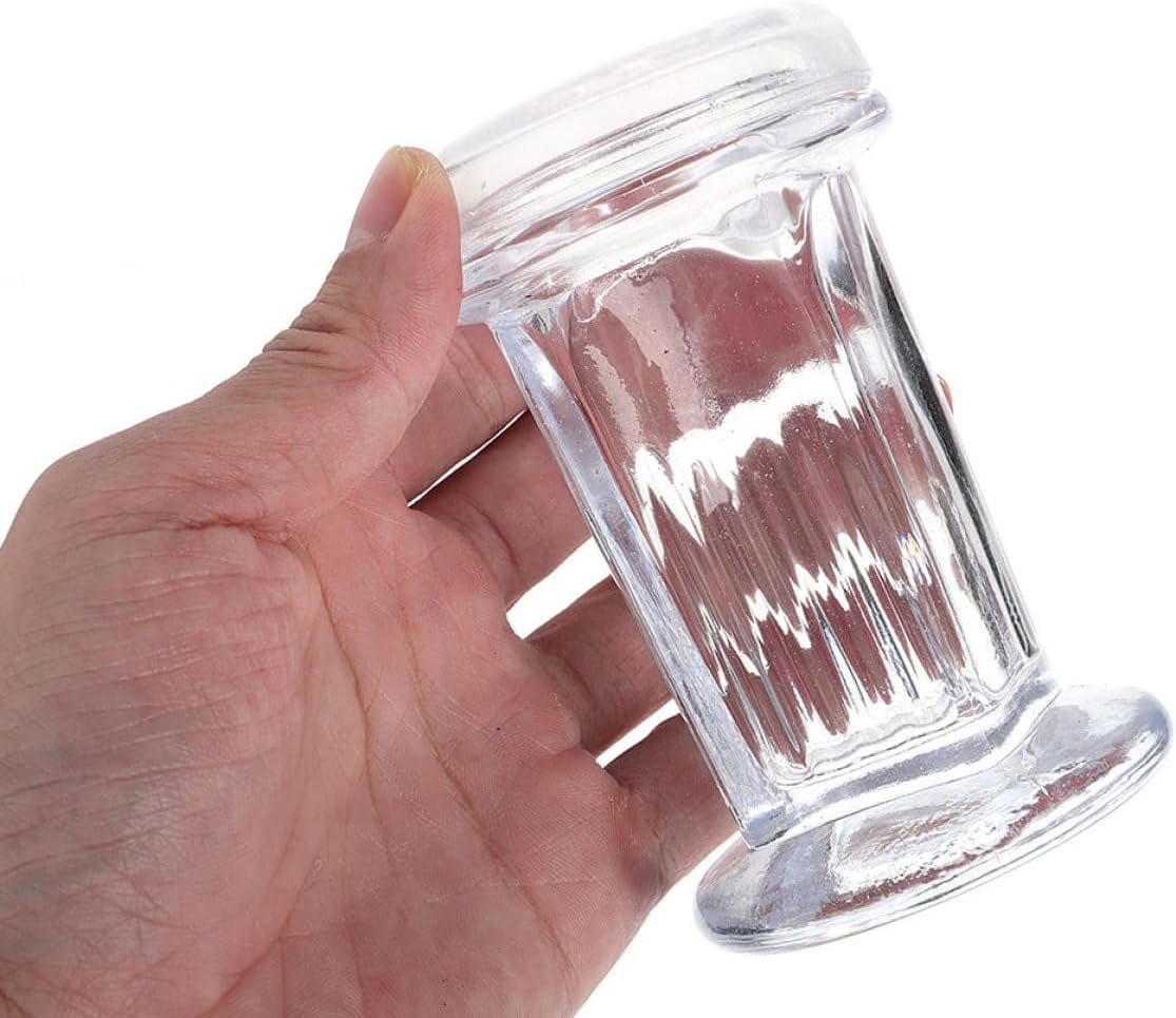 Levemolo 2pcs Glass Staining Jars for Microscope Slides High-purity Glass Laboratory Staining Tanks with 5-slide Capacity for Home and Lab Use