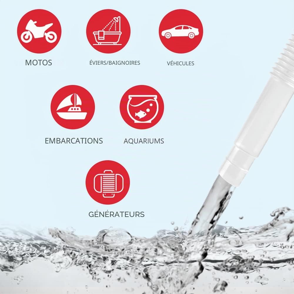 Flintronic Pompe de Transfert à Liquide électrique à Piles - Pour Gaz, Eau, Huile et Autres Liquides